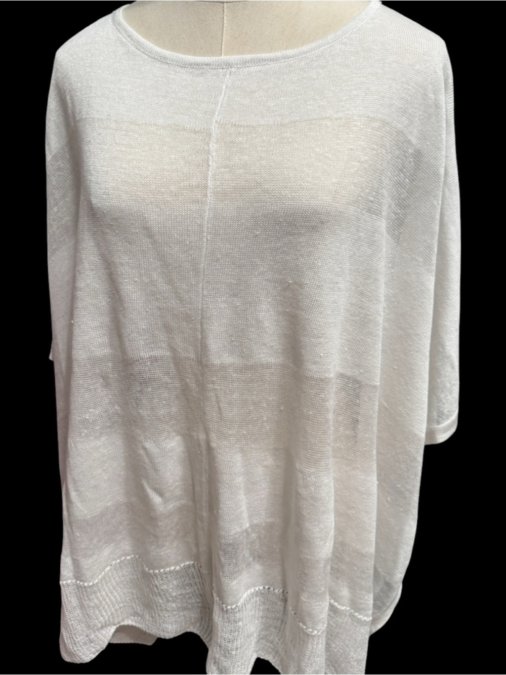 Kinross White Striped Coastal Sweater Beachcore OSFA